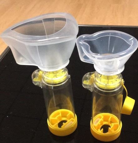 मानव के लिए मेडिकल अस्थमा चैंबर इनहेलर स्पेसर